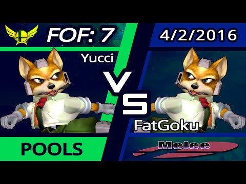 Yucci (Blue Fox) vs. SPD | Fatgoku (Green Fox) | SSBM Pools WQF | FoF7