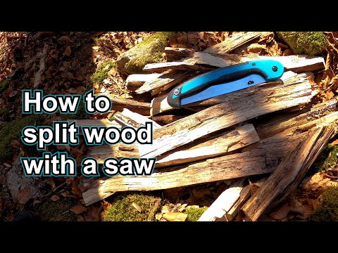 Sawing Your Way to Firewood: A Method for Splitting Wood with a Saw