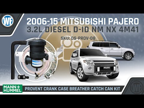 Video Provent Catch Can Kit Install for Mitsubishi Pajero 2006-15 NW DID 3.2L - OS-PROV-08 Revised