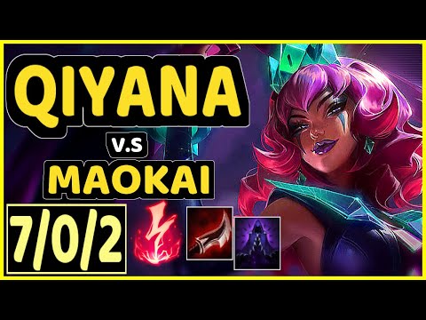 BROKEN BLADE (QIYANA) vs MAOKAI - 7/0/2 KDA TOP CHALLENGER GAMEPLAY - NA