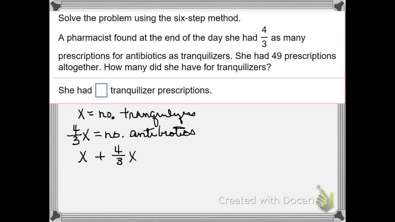 2-4-23 six step method to solve application problem