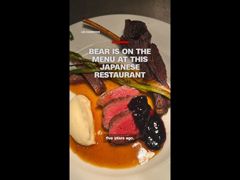 Bear is on the menu at this Japanese restaurant