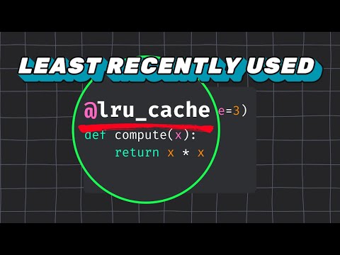 How to use lru_cache decorator in Python?