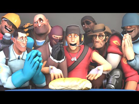 How TF2 mercs eat Bread (SFM animation)