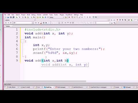 Adding Two Integer Number In C Using Function