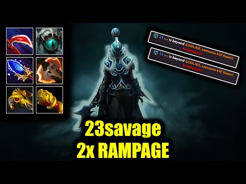 🔥 WTF 2x RAMPAGE - 23savage - Phantom Assassin - Dota 2 Pro Game Highlights