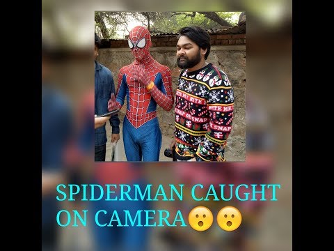 SPIDER MAN caught on CAMERA! by VLOGGER BHAIYA!