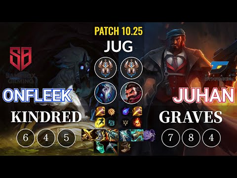 SB OnFleek Kindred vs DYN Juhan Graves Jungle - KR Patch 10.25