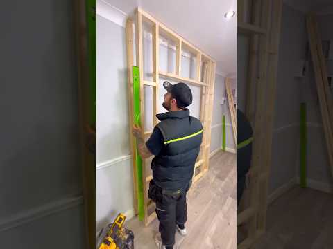 How To Build TV Media Wall (BASIC TOOLS)  #shorts #howto