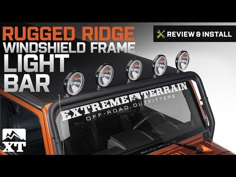 Jeep Wrangler (2007-2017 JK) Rugged Ridge Windshield Frame Light Bar Review & Install