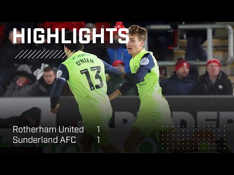 Lads Held At Rotherham | Rotherham United 1 - 1 Sunderland AFC |  EFL Championship Highlights