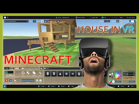 Somnium Space Speed Build - Minecraft House in VR Timelapse!