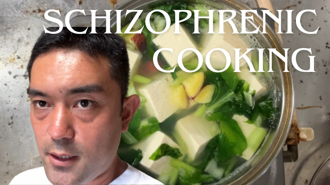A Japanese guy with schizophrenia cooks a miso soup.