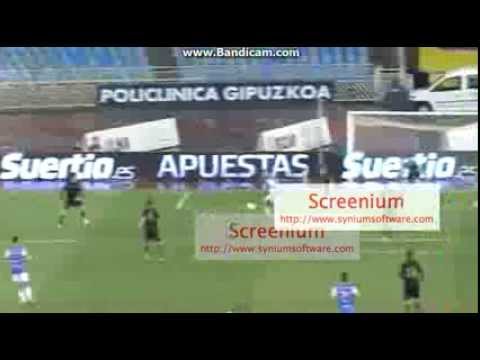 Real sociedad vs Racing de santander 3-1 Gol de Carlos vela