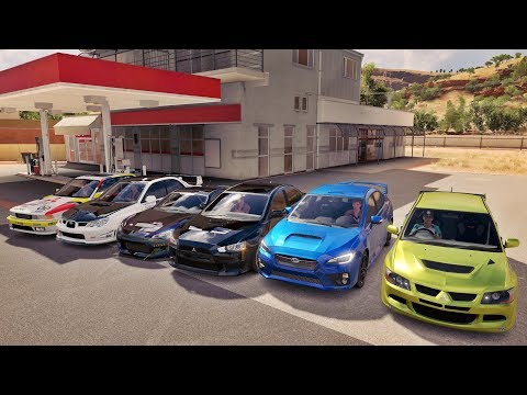 Forza Horizon 3 Online - Mitsubishi VS Subaru - Racha Na Rodovia