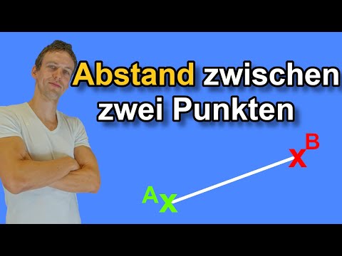 Abstand von zwei Punkten mit Satz des Pythagoras, Erklärung mit Aufgabe zum üben | LehrerBros