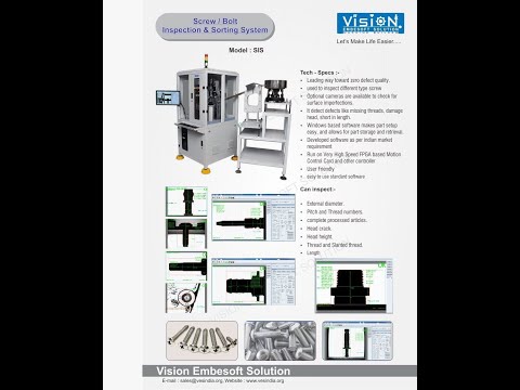 Auto Part Inspection Sorting Machine