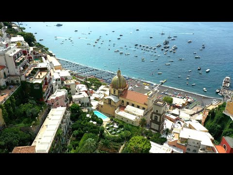 Flying Over Positano, Italy in 4K – The Most Beautiful Town on the Amalfi Coast