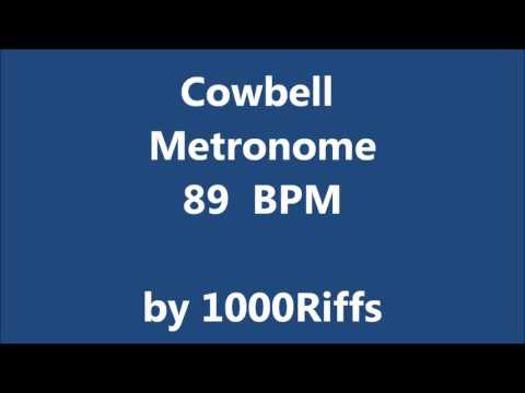 Cowbell Metronome 89 BPM - Beats Per Minute