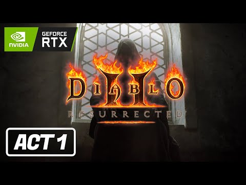 Diablo II: Resurrected - ACT 1 - Necromancer Gameplay / Walkthrough [PC 4k 60FPS]