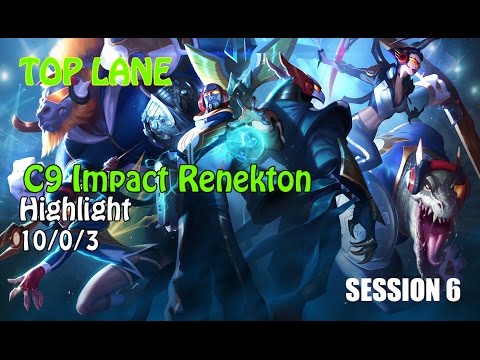 C9 Impact Renekton vs Irelia Top Lane Rank Challenger Korea Highlights