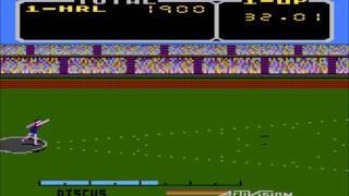 Decathlon for the Atari 8-bit family
