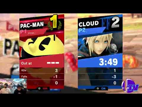 MSM.ZERO 10 Losers Round 2 - Pastor (Pac-Man) Vs. Strider (Cloud) - SSBU Tournament