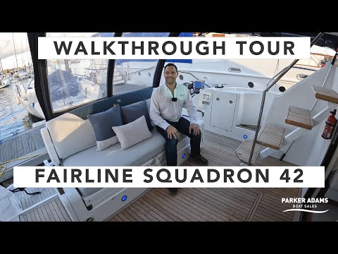 Yacht Walkthrough Tour of Fairline Squadron 42 - Setag Enhanced boat - Refitted throughout