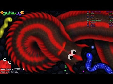 Slither.io A.I. MILLIPEDE Vs  Pro Snakes - Epic Skin Slitherio Vip Gameplay - World Record