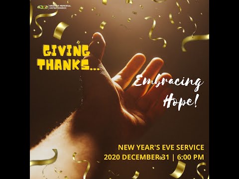 New Year's Eve Service - December 31st 2020