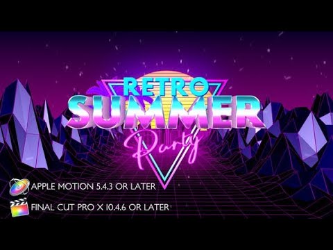 Apple Motion Template: Retro Summer Party Opener