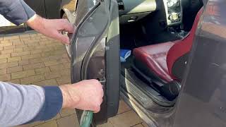 How to get a car door to shut when latch is stuck