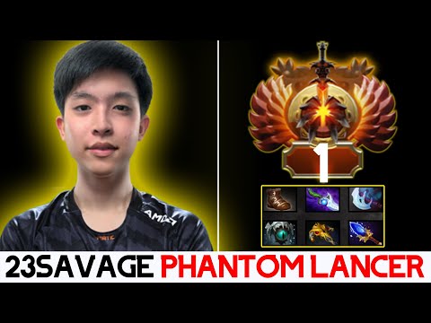 11KMMR 23SAVAGE AMAZING MICRO SKILLS "PHANTOM LANCER" ROAD TO 12KMMR? | DOTA 2 MICRO