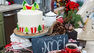 Santa's Milk and Cookies Cake - Home &amp; Family