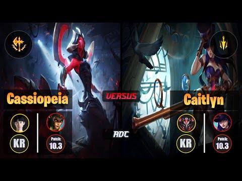Doinb CASSIOPEIA (ADC) [Conqueror] VS CAITLYN - Grandmaster KR Patch 10.3