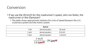 Convering kilometers per hour to miles per hour