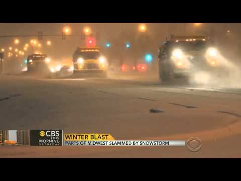 Midwest slammed by snowstorm