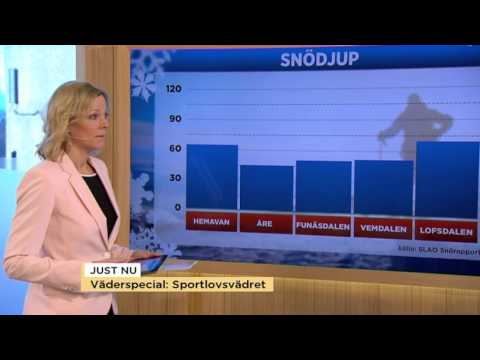 Väderspecial: Sportlovsvädret - Nyhetsmorgon (TV4)
