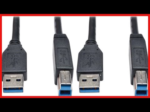 Tripp Lite U322-015-BK USB 3.0 SuperSpeed Device Cable (AB M/M) Black, 15-ft