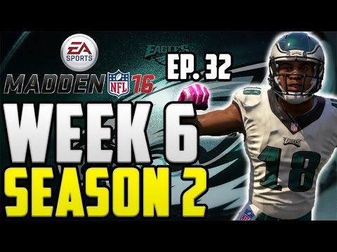 Madden NFL 16 Philadelphia Eagles Connected Franchise: Week 6 vs Bears [Ep.32] (Season 2)