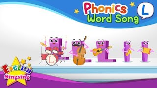 Phonics Word song L - English Songs - Educational video for Kids