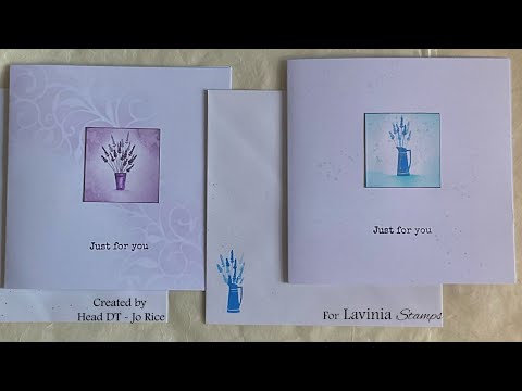 Flower pots by Jo Rice #laviniastamps #cardmaking