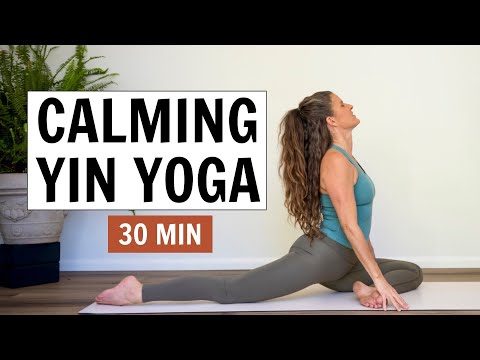 30 Min Yin Yoga Stretch To Calm Tension & Relieve Stiffness {No Props}