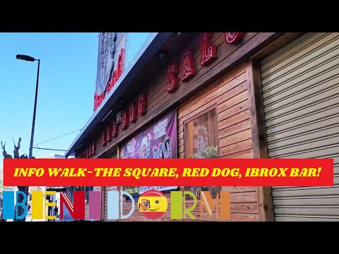 Benidorm INFO WALK!🆕☀️📢  Hotel Orange, Red Dog, Ibrox Bar, Tiki Grill ! #benidorm 🏴󠁧󠁢󠁳󠁣󠁴󠁿🏢🍻