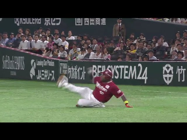 【9回表】喜びで転倒もイーグルス・ウィーラーがようやくタイムリー!! 2018/4/19 H-E