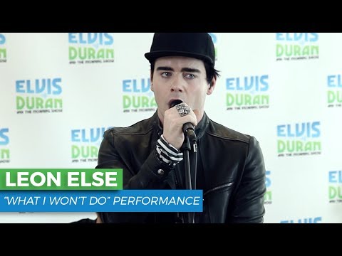 Leon Else  - "What I Won't Do" Acoustic | Elvis Duran Live