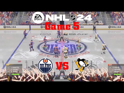 NHL 24 Pittsburgh Penguins VS Edmonton Oilers Stanley Cup Finals Game 5 (PS5)