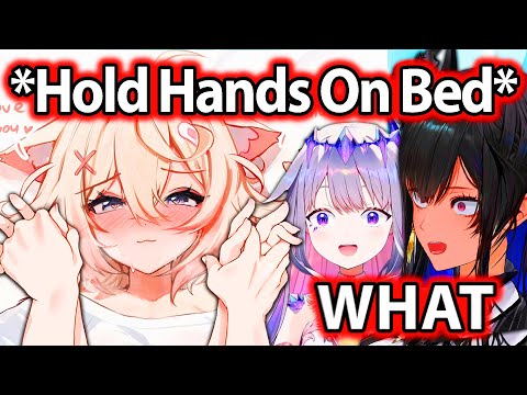 Mococo Started Holding Nerissa's Hands on Bed in the Sleepover, 𝙉𝙚𝙧𝙞𝙨𝙨𝙖: 【Hololive EN】