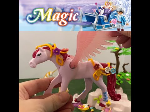 Brand NEW Playmobil Magic Unicorn Carriage with Pegasus Unboxing/Time-lapse and Review!