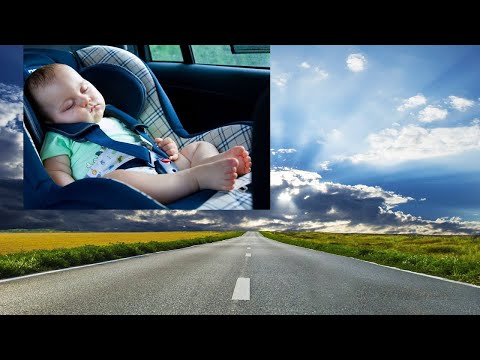 BABY SLEEP - Sleepy Baby Car Ride - Calm Colicky Infant with White Noise 10 Hours